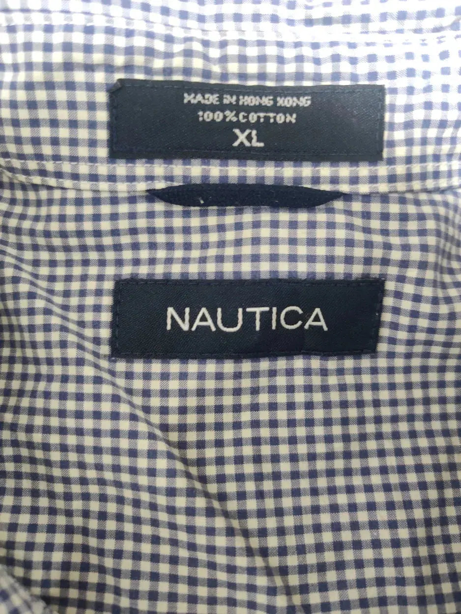 Nautica Men Cotton Blue Shirt XL – Preloved Labels (view 3)