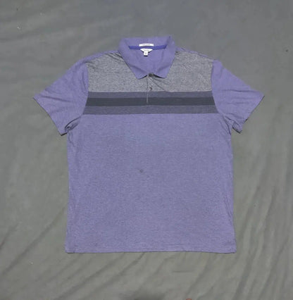 Calvin Klein Men Purple Cotton Polo T Shirt 2XL – Preloved Labels (view 2)