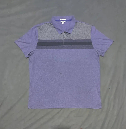 Calvin Klein Men Purple Cotton Polo T Shirt 2XL – Preloved Labels (view 2)