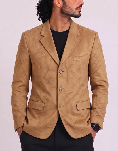Chaps Men Valvet Brown Coat M – Preloved Labels