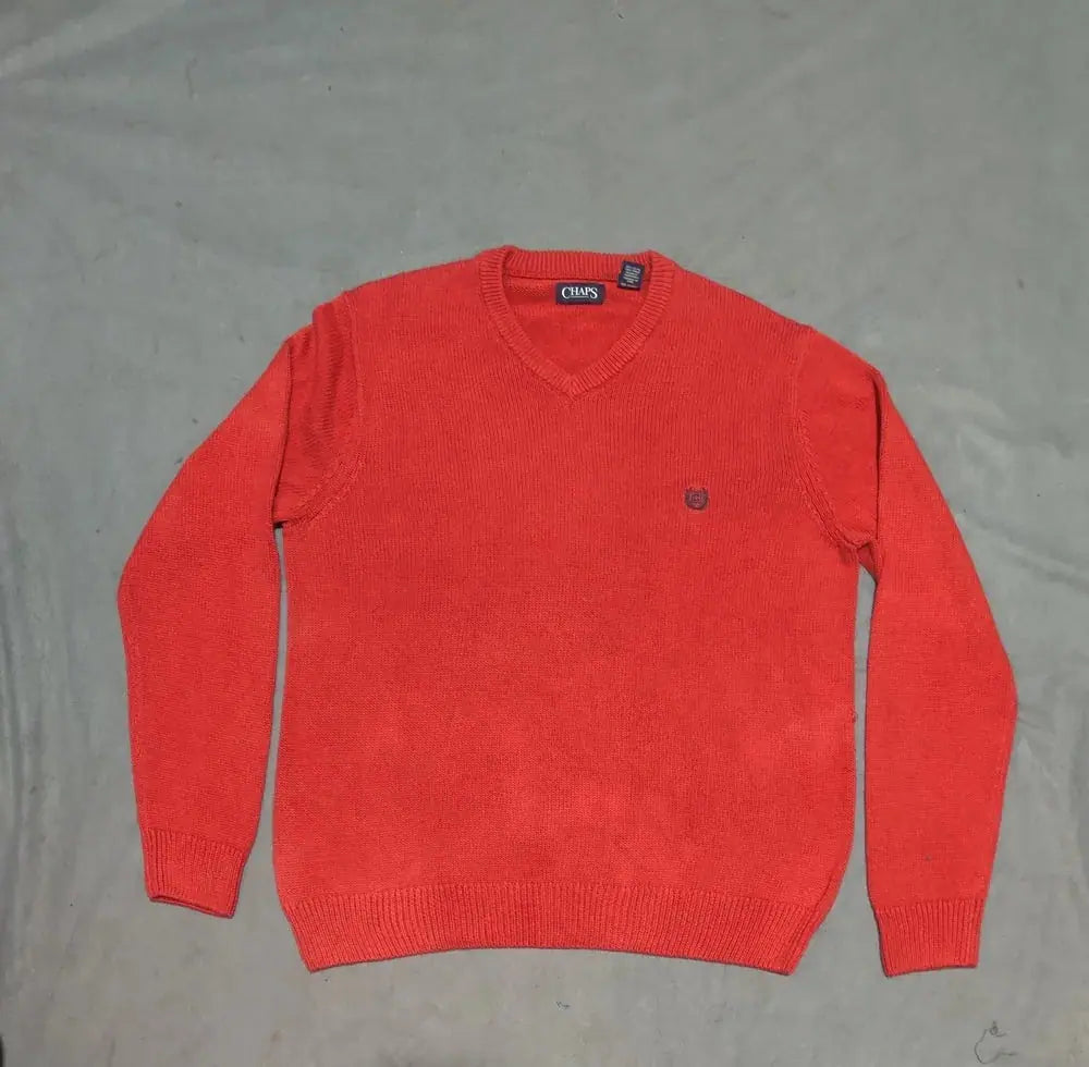 Chaps Men Cotton Fleece Orange Sweater L – Preloved Labels (view 2)