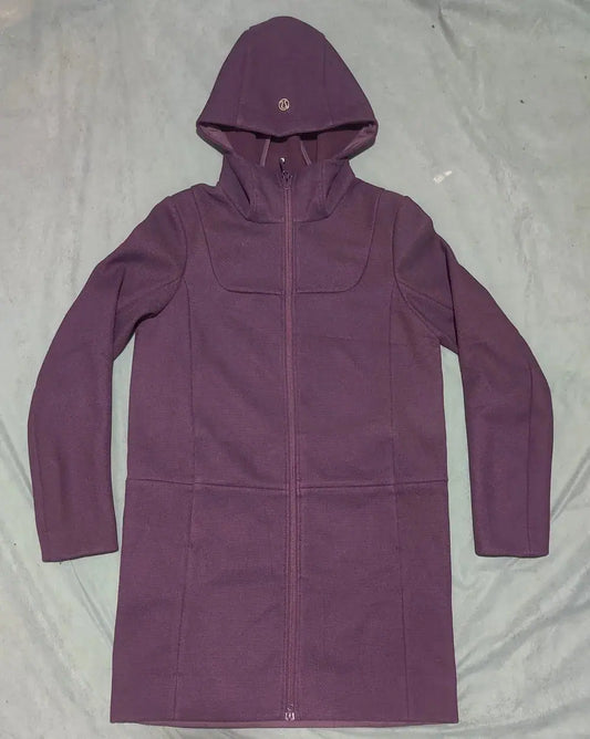 Lululemon Women Purple Hooded Coat Jacket – Preloved Labels (view 2)