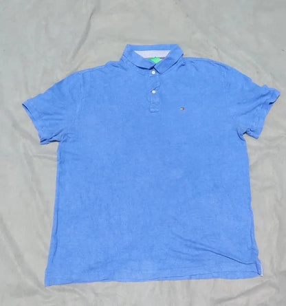 Tommy Hilfiger Men Blue Cotton Polo T Shirt M – Preloved Labels (view 2)