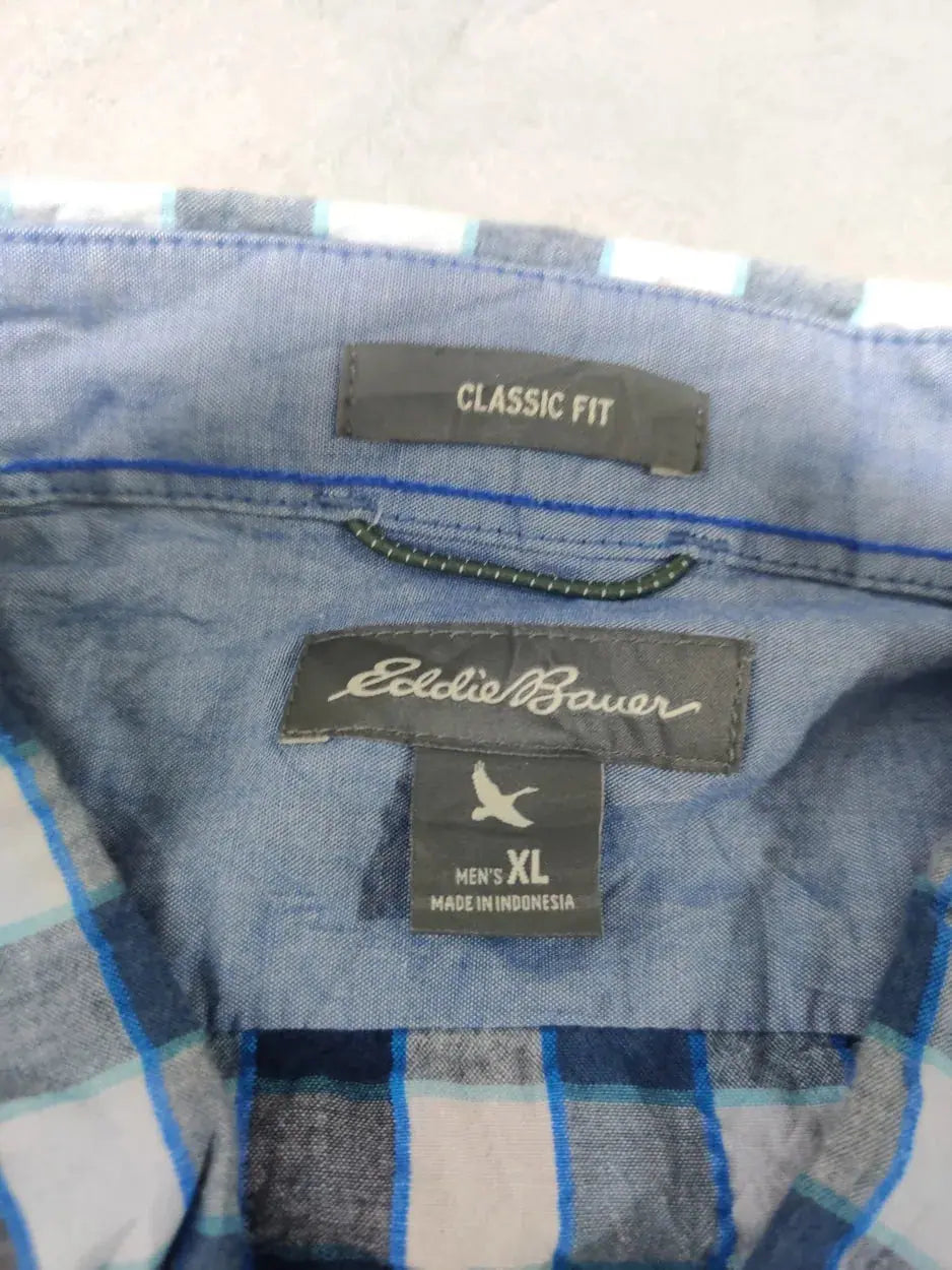 Eddie Bauer Men Cotton Blue Shirt XL – Preloved Labels (view 3)