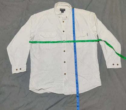 Wool Rich Men Cotton Cream Shirt L – Preloved Labels (view 4)