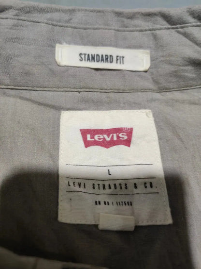 Levi's Men Cotton Gray Shirt L – Preloved Labels (view 3)