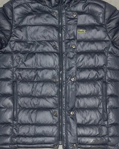 Lacoste Men Hooded Puffer Blue Jacket – Preloved Labels (view 8)