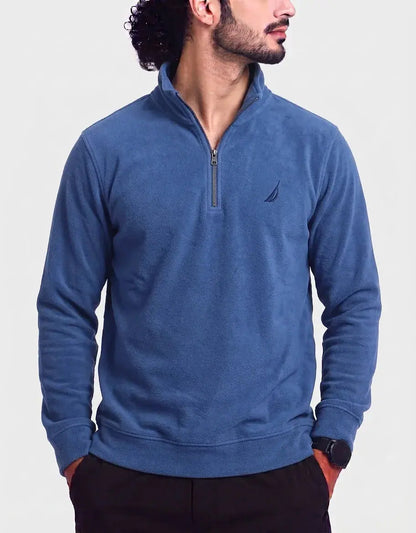 Nautica Men Cotton Fleece Blue Sweatshirt XL – Preloved Labels
