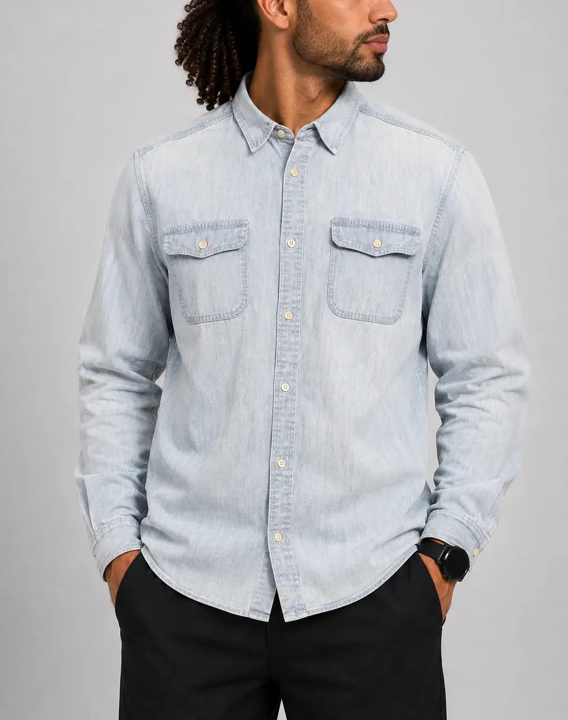 Polo Ralph Lauren Men Denim Blue Shirt XL – Preloved Labels