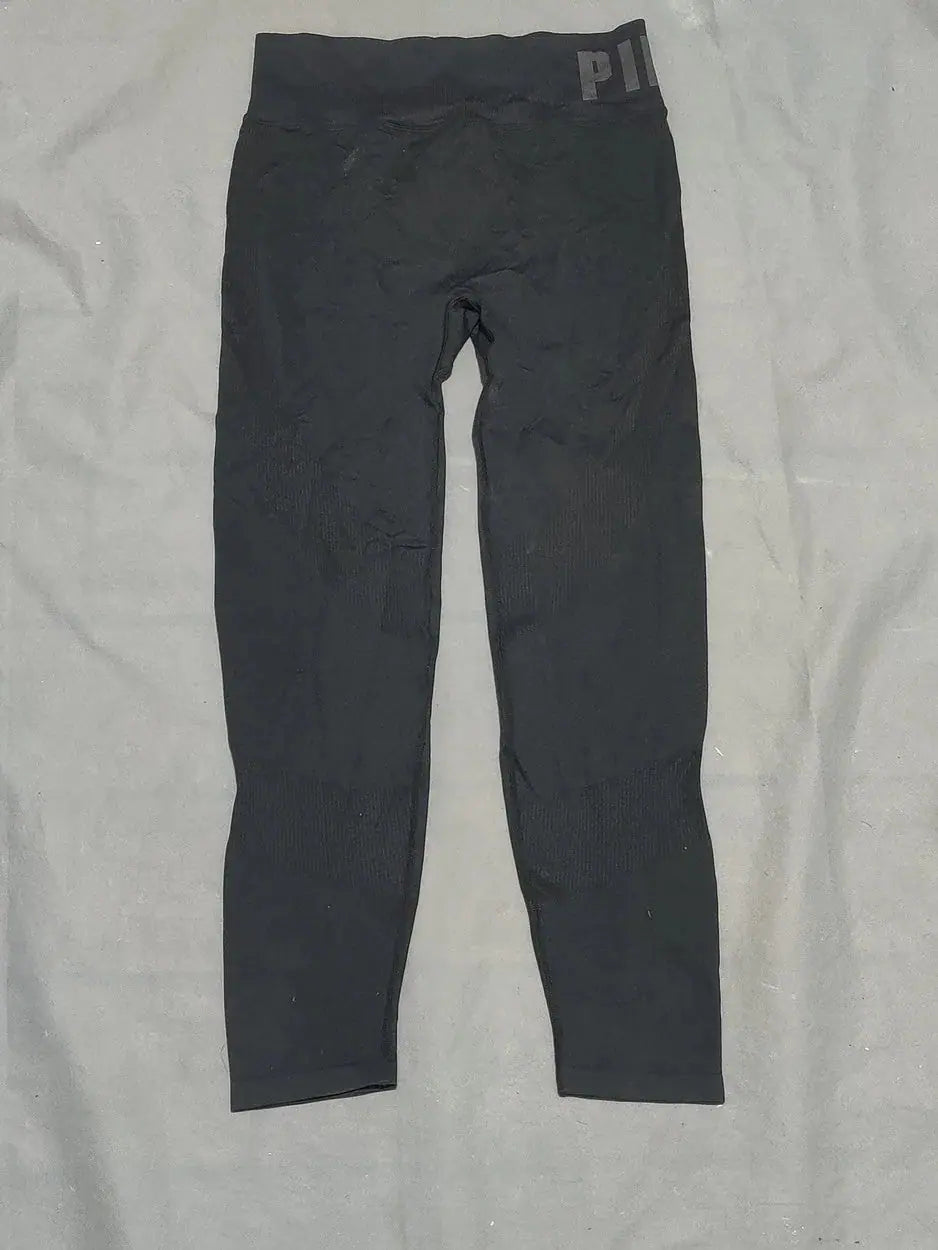 Pink Women Black Sport Tights – Preloved Labels (view 2)