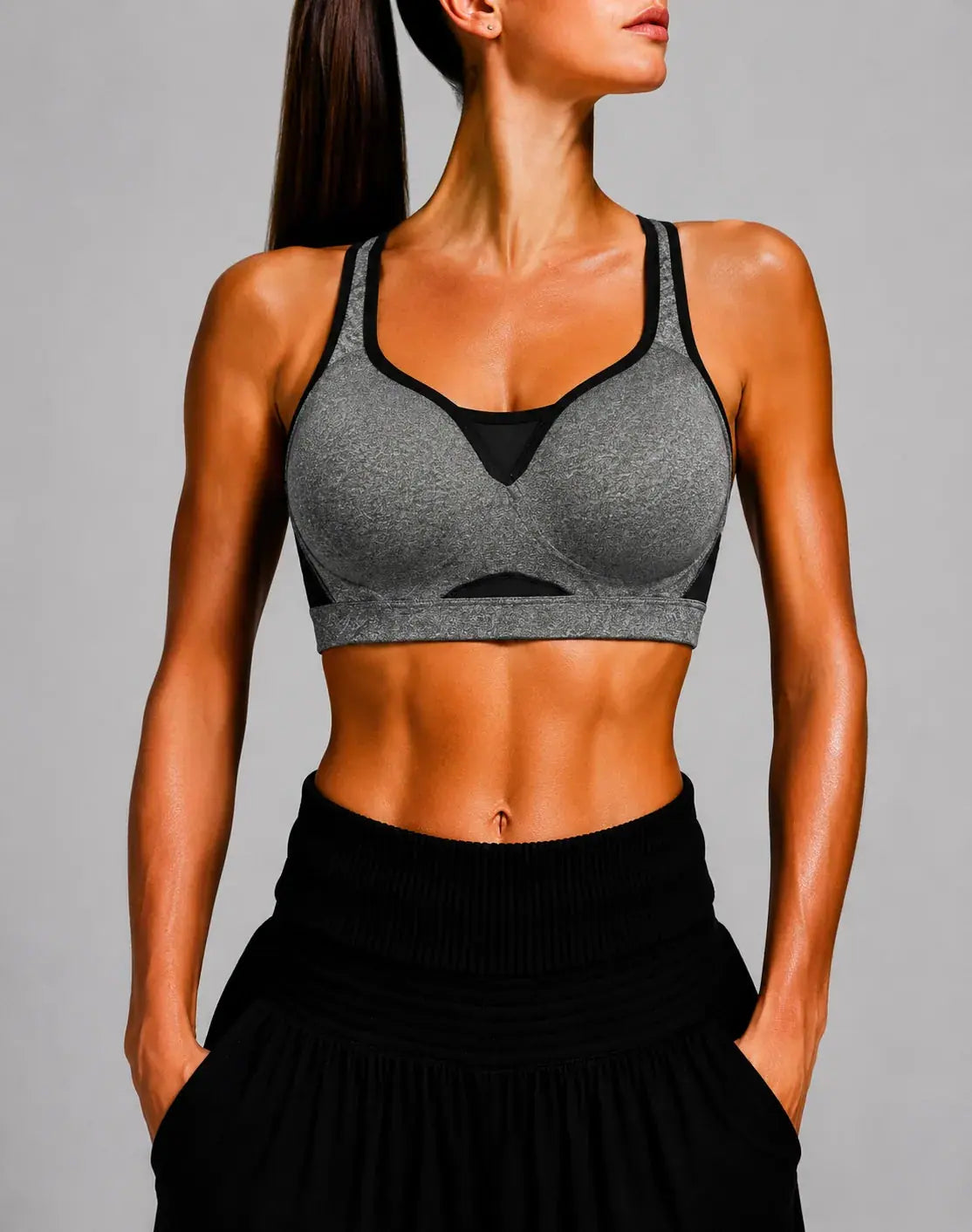 Preloved Women Gray Sport Bra  M – Preloved Labels
