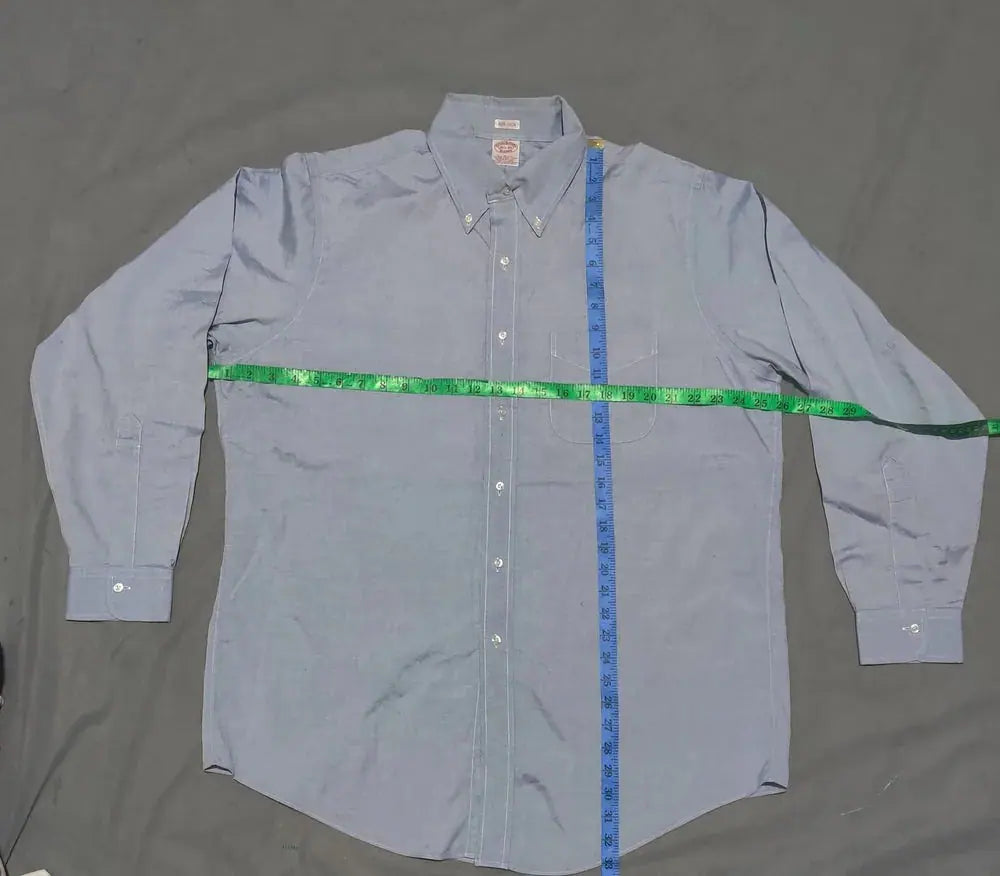 Aroors Brothers Men Cotton Blue Shirt XL – Preloved Labels (view 4)