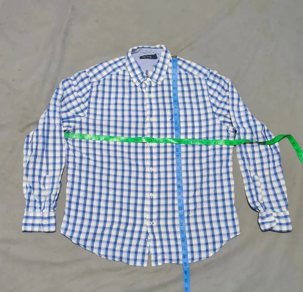 Nautica Men Cotton Blue Shirt L – Preloved Labels (view 4)