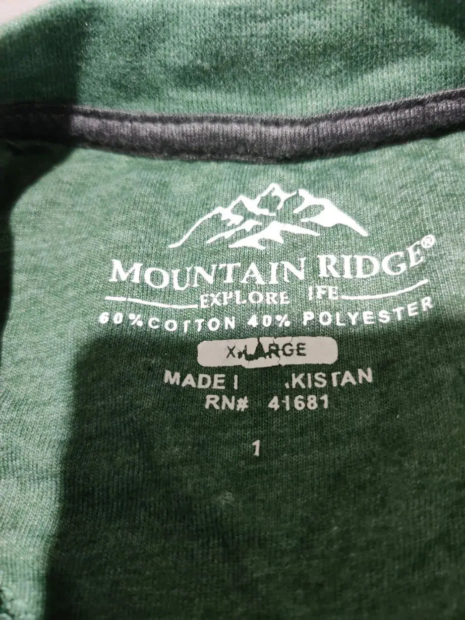 Mountain Ridge Men Cotton Green T Shirt XL – Preloved Labels (view 3)