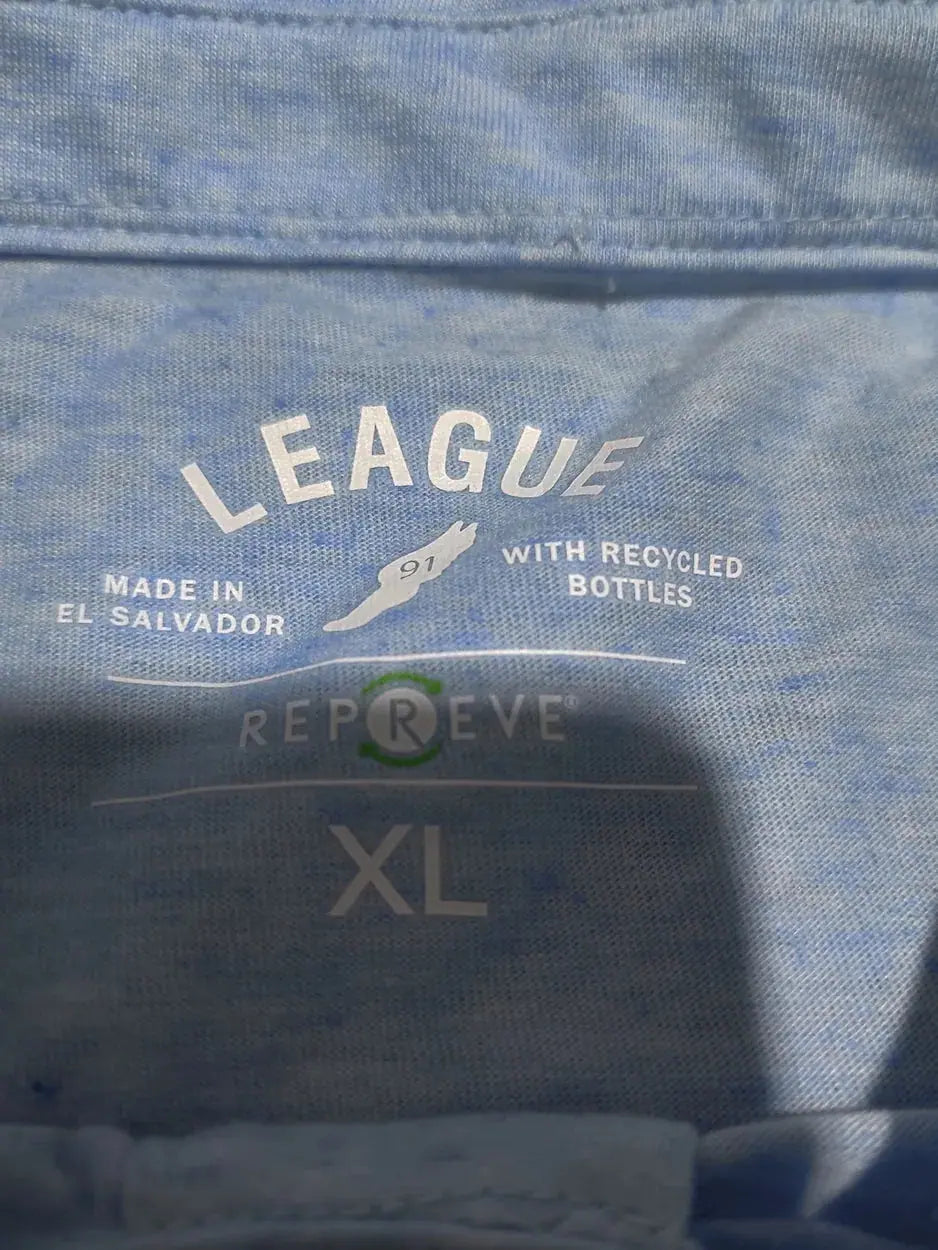 League Men Sport Blue Polo T Shirt L – Preloved Labels (view 3)