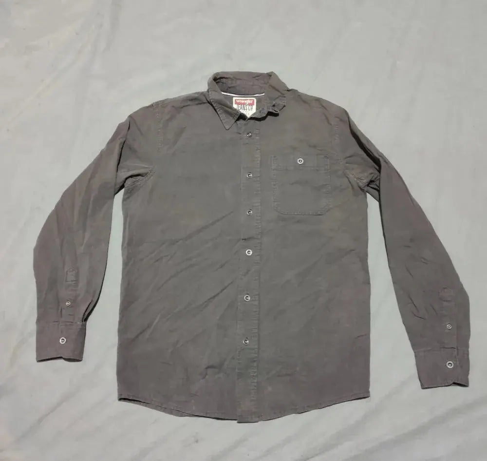 Wrangler Men Cotton Gray Shirt S – Preloved Labels (view 2)