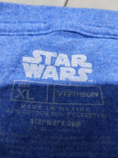 Star Wars Men Cotton Blue T Shirt XL – Preloved Labels (view 3)