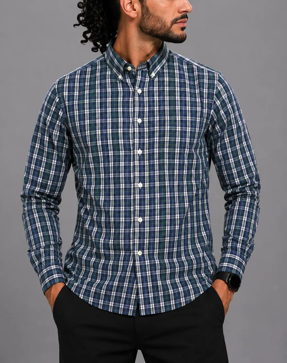 Aroors Brothers Men Cotton Blue Shirt XL – Preloved Labels