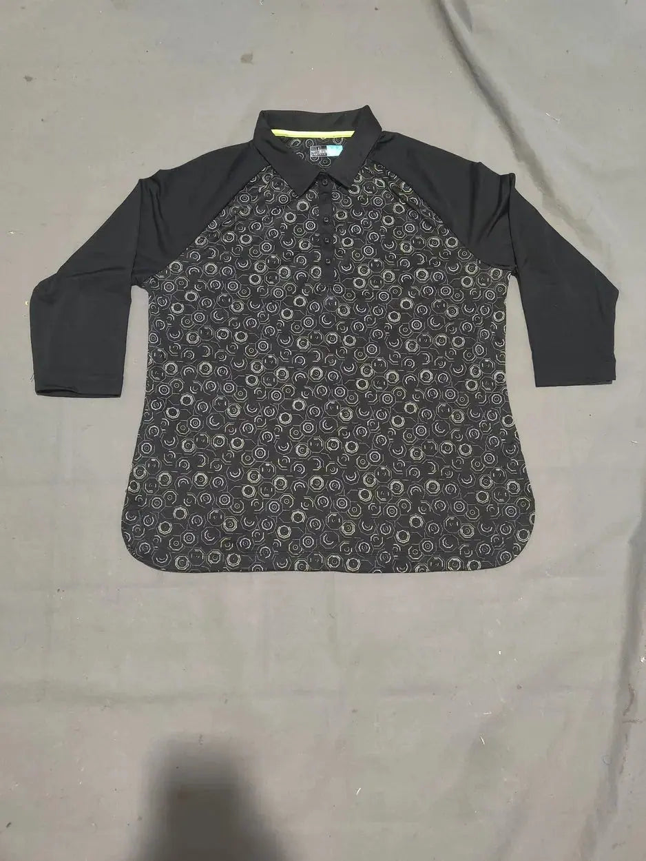 PGA Tour Women Sport Black Polo T Shirt XL – Preloved Labels (view 2)