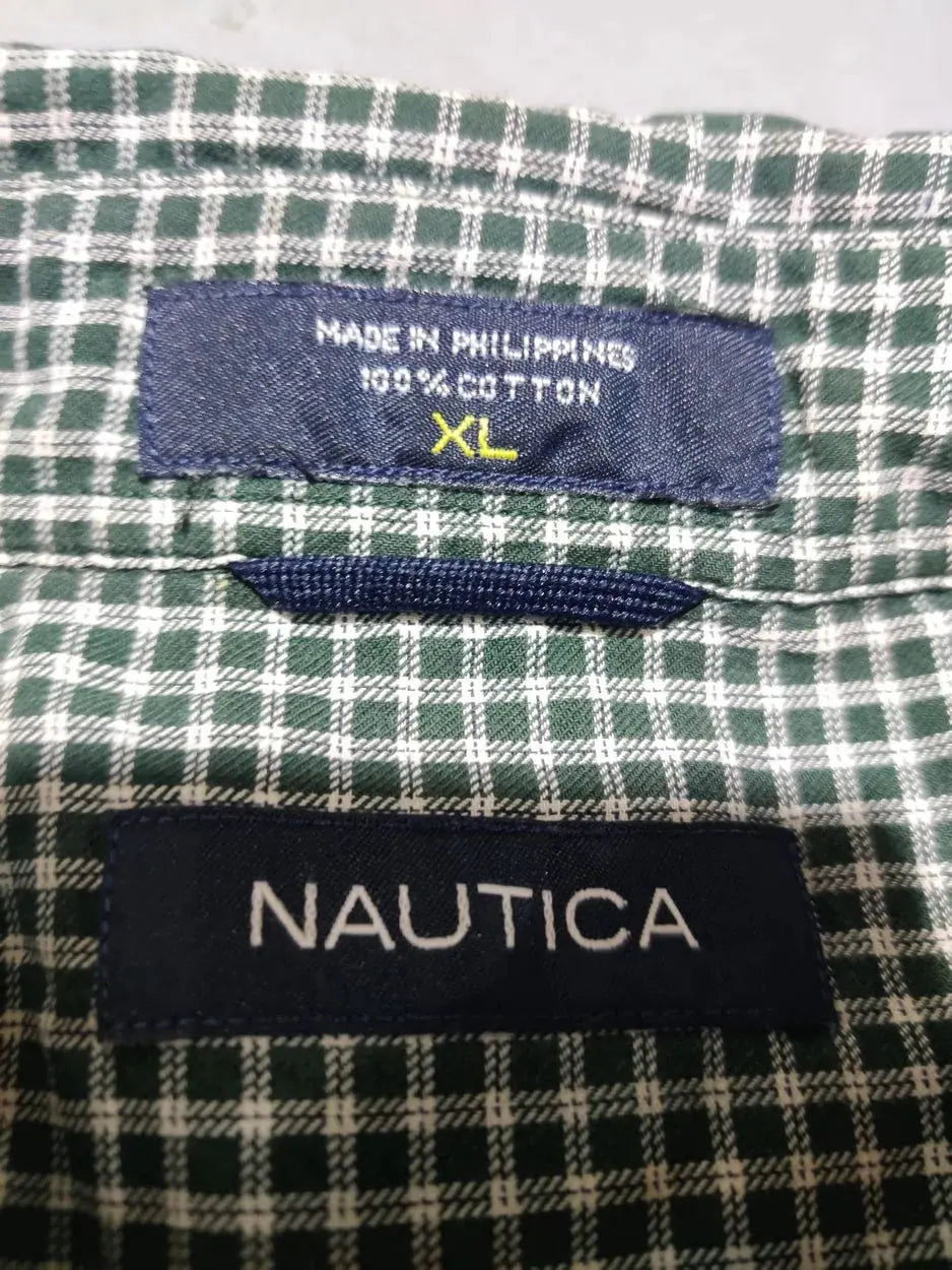 Nautica Men Cotton Green Shirt XL – Preloved Labels (view 3)