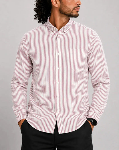 Aroors Brothers Men Cotton Red Shirt L – Preloved Labels