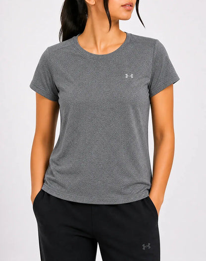 Under Armour Women Sport Gray T Shirt – Preloved Labels