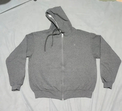 Champion Men Cotton Fleece Gray Zipper L – Preloved Labels (view 2)