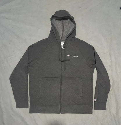 Champion Men Cotton Fleece Gray Zipper L – Preloved Labels (view 2)
