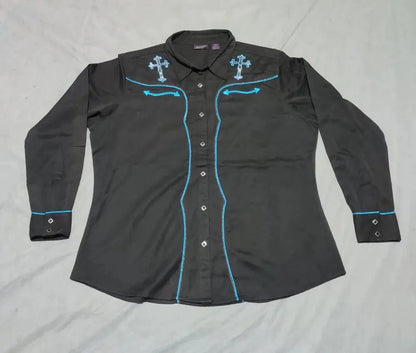 Wrangler Men Cotton Black Shirt 2XL – Preloved Labels (view 2)