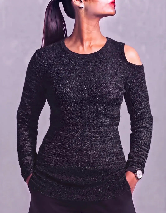 Signature Women Rayon Black Sweater M – Preloved Labels