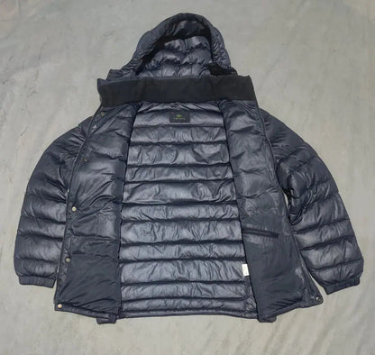 Lacoste Men Hooded Puffer Blue Jacket – Preloved Labels (view 9)