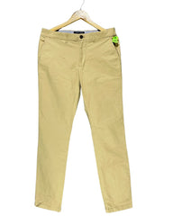 Tommy Hilfiger Khaki Cotton Dress Pant For Men Medium