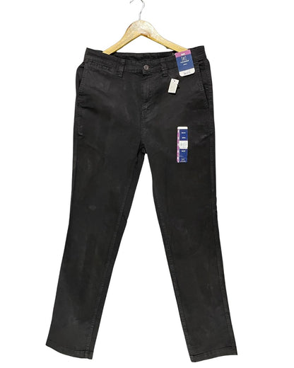George Black Cotton Dress Pant For Men Medium