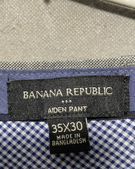 Banana Republic Gray Cotton Dress Pant For Men Large