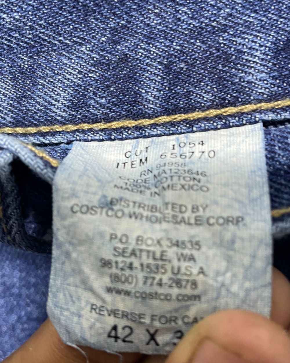 Kirkland Blue Jeans For Men X Large