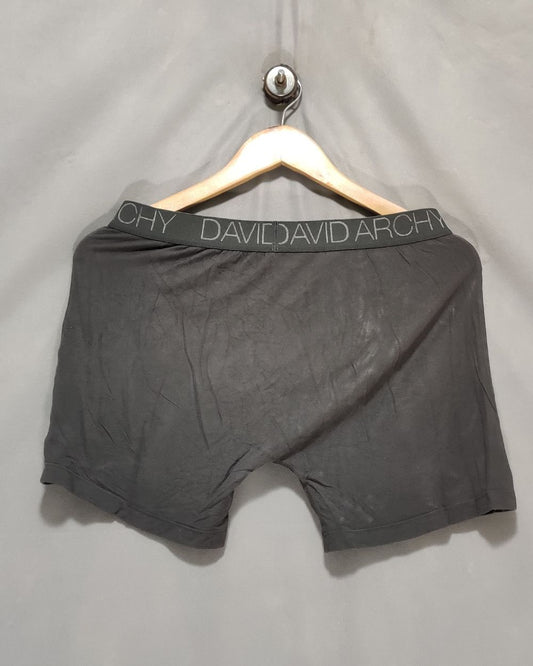 David Archy Gray Boxer Underwear For Men Medium