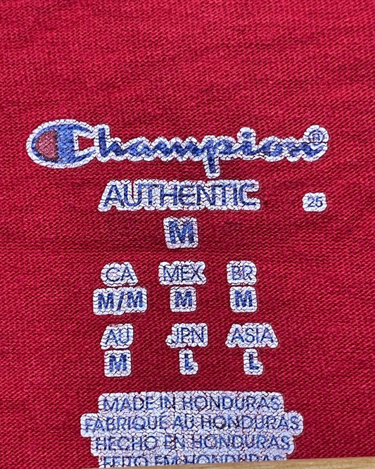 Champion Red T Shirt For Men Medium