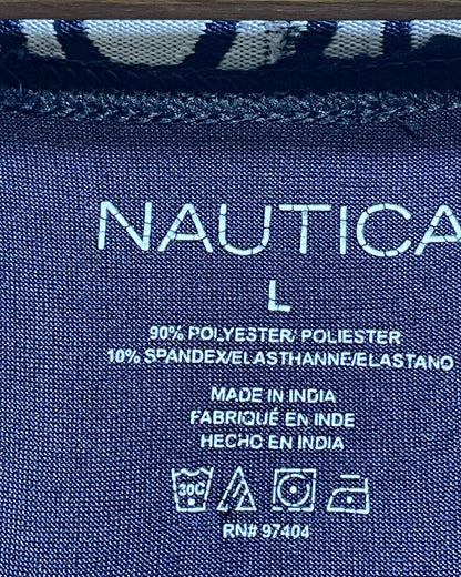 Nautica Blue Boxer Underwear For Men Large