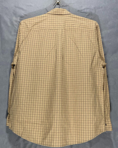Dockers Brown Cotton Shirt For Men XX Large