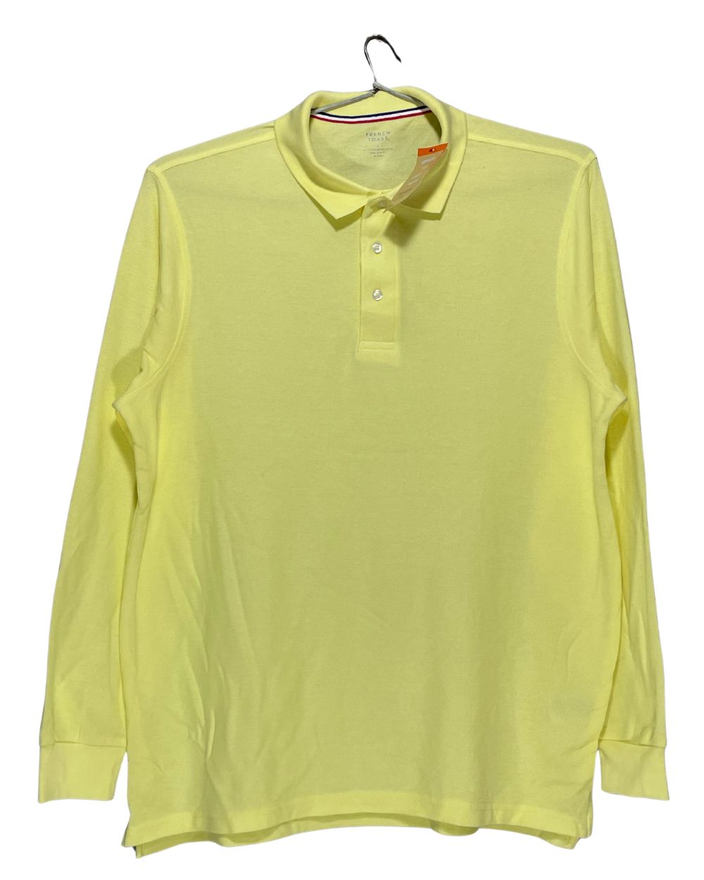 French Toast Yellow Cotton Polo T Shirt For Men Large