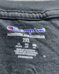 Champion Black Vest Cotton T Shirt For Men XX Large