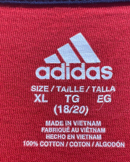 Adidas Red Cotton T Shirt For Men X Large | Preloved Labels