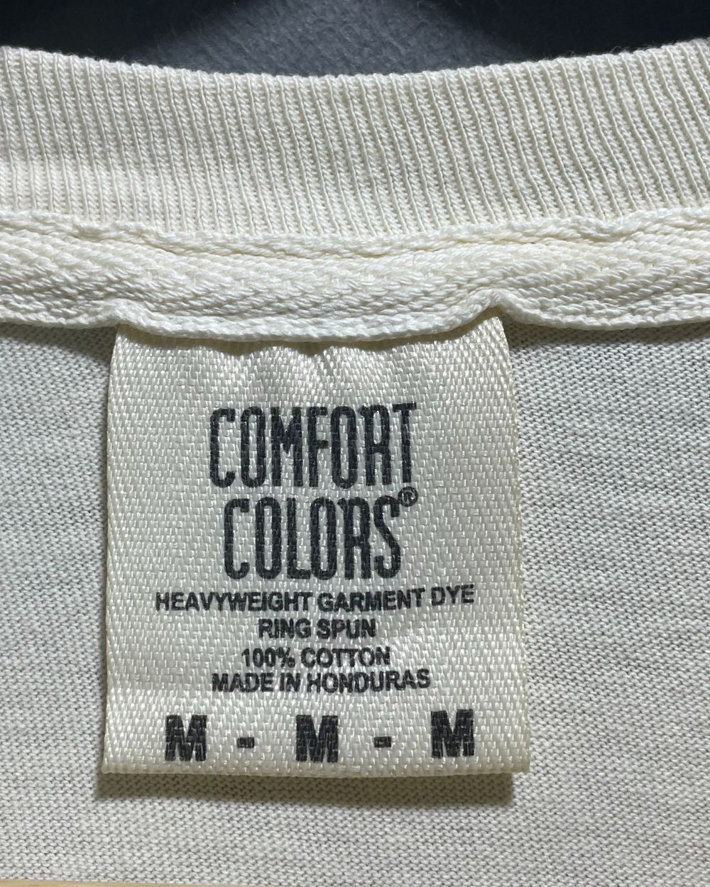 Comfort Colors Cream Cotton T Shirt For Men Medium | Preloved Labels