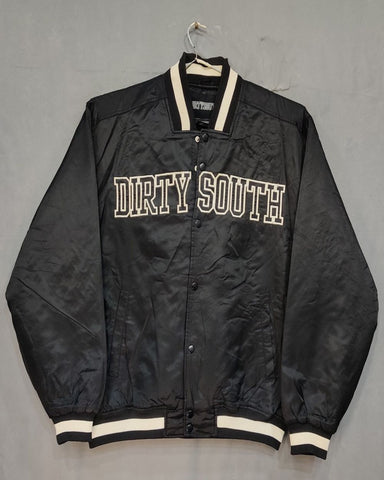 Dirty South Branded Original Ban Collar Varsity Jacket For Men