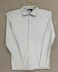 Asos Design Branded Original Cotton Stretch Shirt For Men