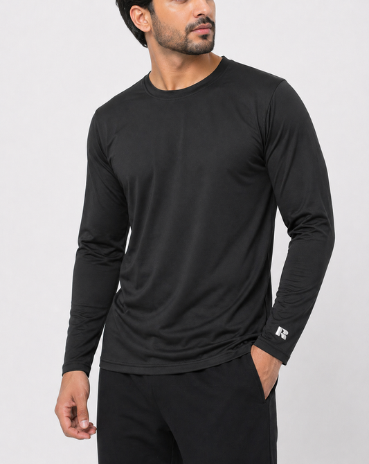 Russell Men Sport Black T Shirt
