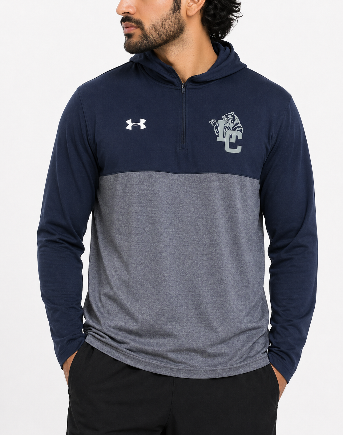 Under Armour Men Sport Blue Hooded T Shirt – Preloved Labels