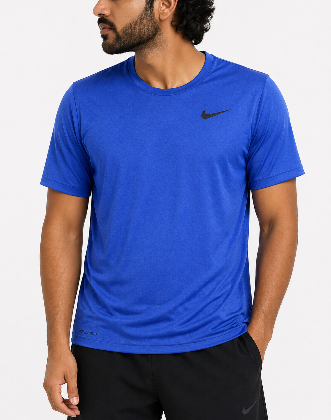 Nike Dri Fit Men Sport Blue T Shirt