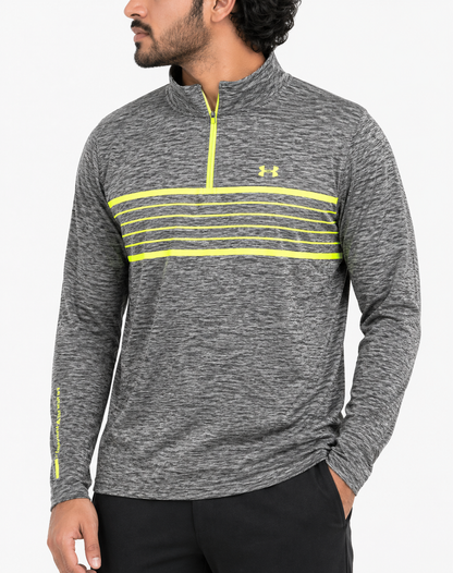 Under Armour Men Sport Gray Half Zip Polo T Shirt – Preloved Labels
