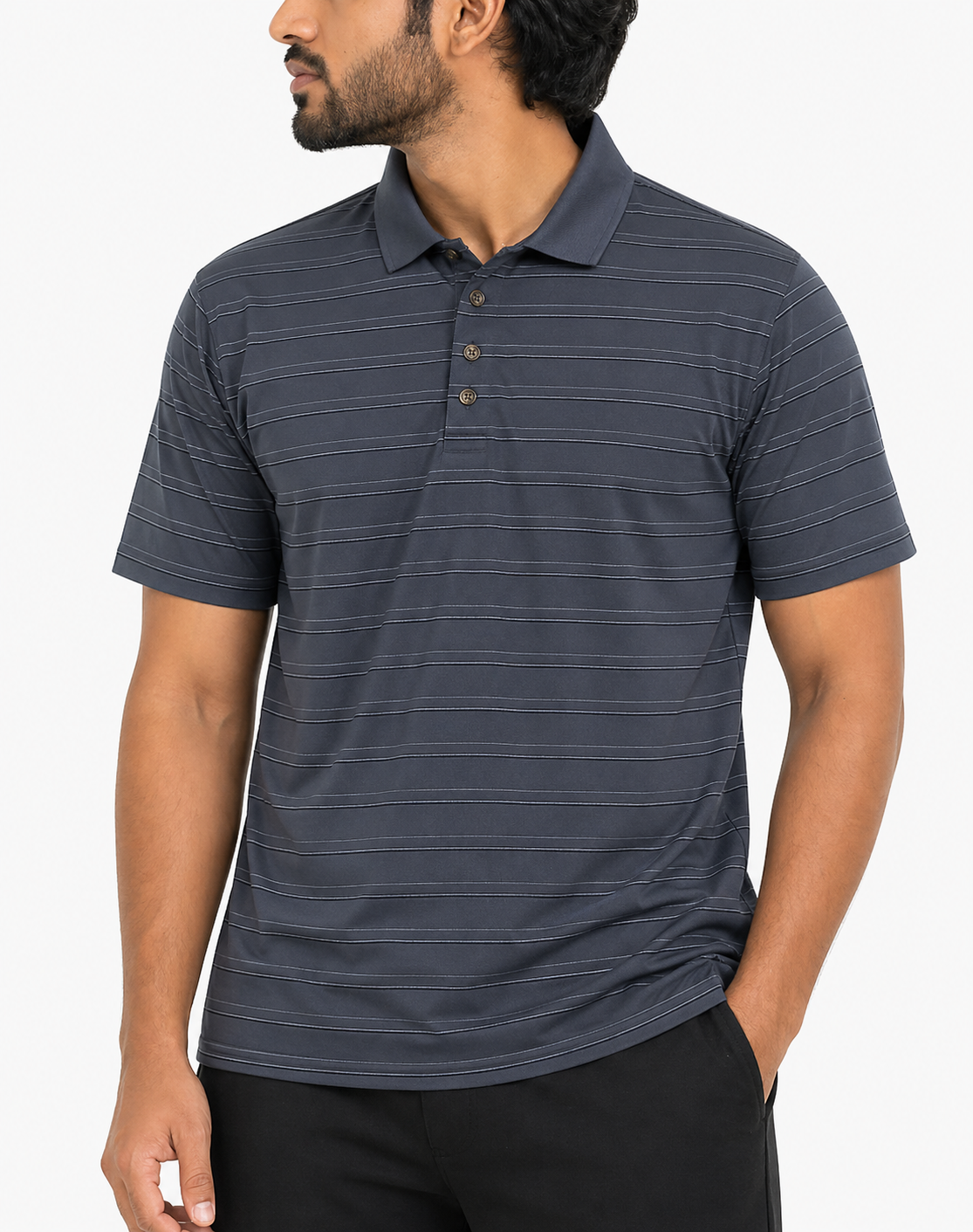 Pebble Beach Men Sport Gray Polo T Shirt – Preloved Labels